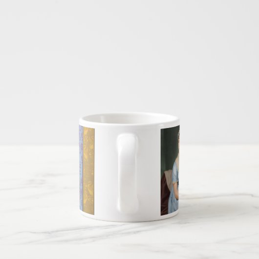 Jane Austen Quote (Burgundy) Espressotasse (Rückseite)