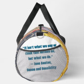 Jane Austen quote Duffle Bag (Rechts)