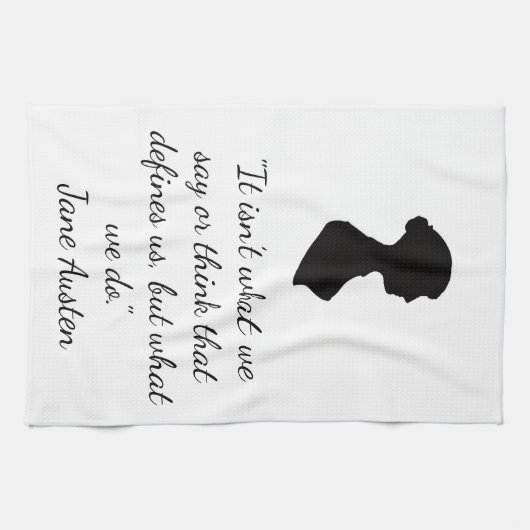 Jane Austen quote Geschirrtuch (Horizontal)