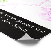 Jane Austen Quote Poster (Ecke)