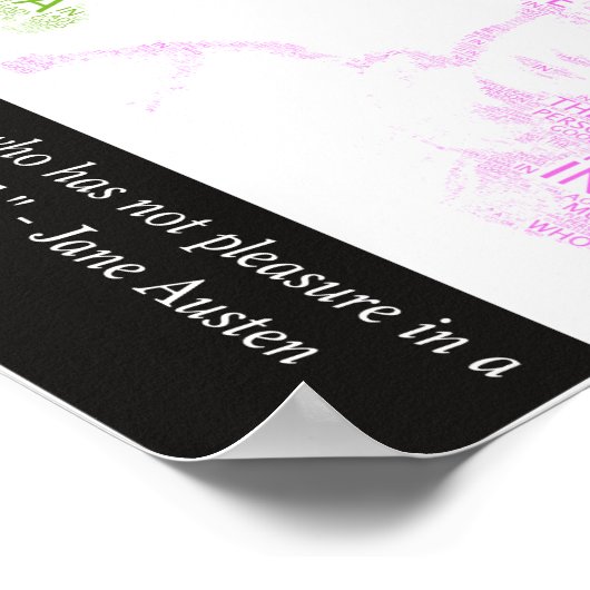 Jane Austen Quote Poster (Ecke)