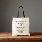 Jane Austen Quote Tasche - Angriff beobachten