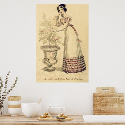Jane Austen Regency Ball Gown Poster (Küche)