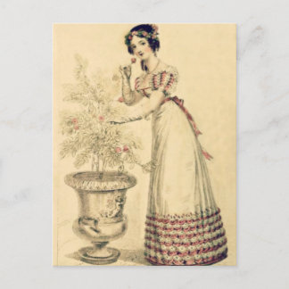 Jane Austen Regency Ball Gown Postkarte