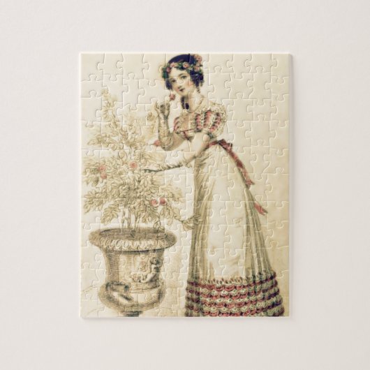Jane Austen-Regentschafts-Ballkleid Puzzle (Vertikal)