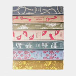 Jane Austen Roman Throw Blanket Fleecedecke