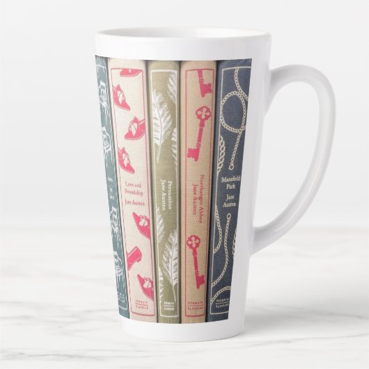 Jane-Austen-Romane auf Tasse (Rechts)