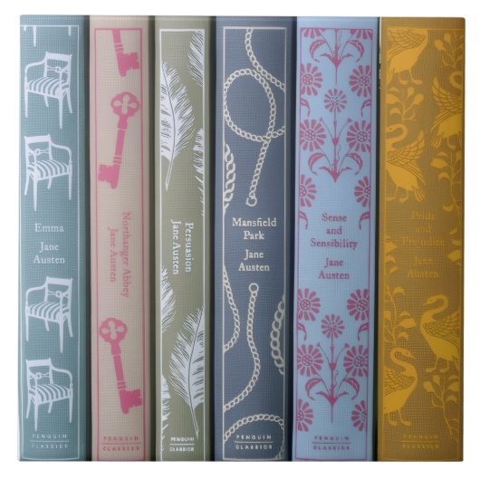 Jane-Austen-Romane   Fliese (Vorderseite)