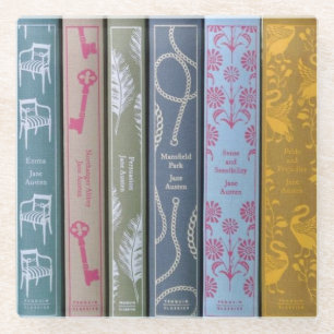 Jane Austen Romane   Glasuntersetzer