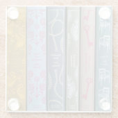 Jane Austen Romane Glasuntersetzer (Rückseite)