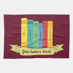 Jane Austen Romane III Geschirrtuch