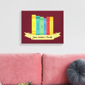 Jane Austen Romane III Leinwanddruck (Insitu (Wohnzimmer))