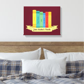Jane Austen Romane III Leinwanddruck (Insitu (Schlafzimmer))