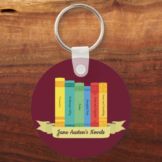 Jane Austen Romane III Schlüsselanhänger (Vorderseite)