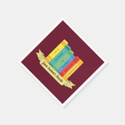 Jane Austen Romane III Serviette (Ecke)