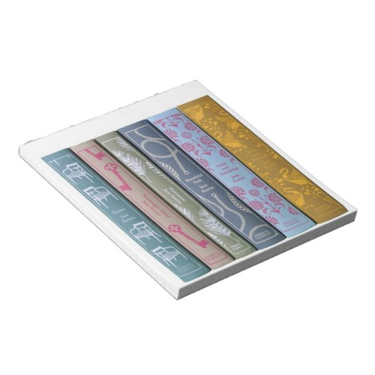 Jane Austen Romane Notizblock (angewinkelt)