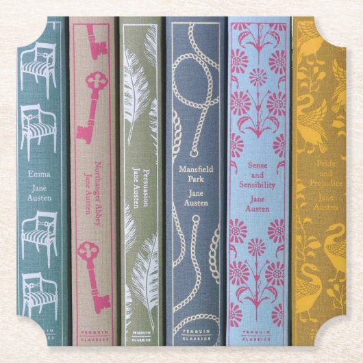 Jane-Austen-Romane Untersetzer (Vorderseite)