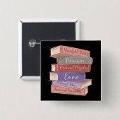 Jane Austen Romane V Button (Vorne & Hinten)