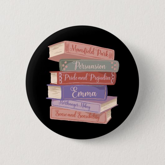 Jane Austen Romane V Button (Vorderseite)