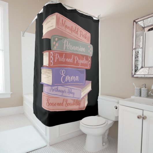 Jane Austen Romane V Duschvorhang (Beispiel)