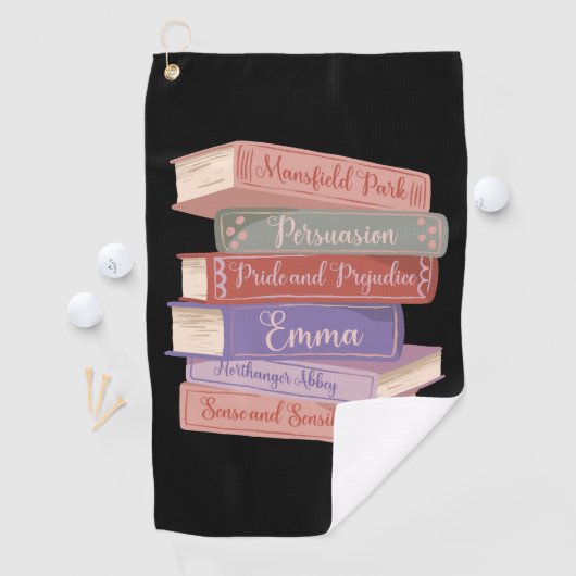 Jane Austen Romane V Golfhandtuch (Insitu)