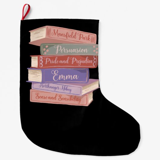 Jane Austen Romane V Großer Weihnachtsstrumpf (Vorderseite)