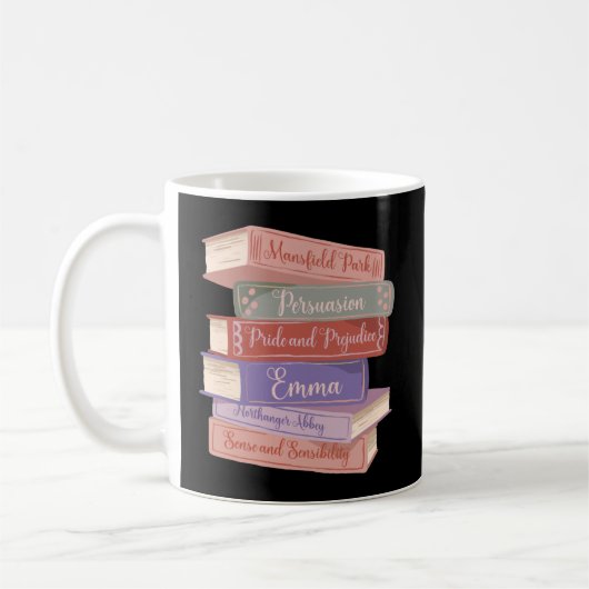 Jane Austen Romane V Kaffeetasse (Links)