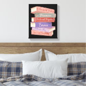 Jane Austen Romane V Leinwanddruck (Insitu (Schlafzimmer))