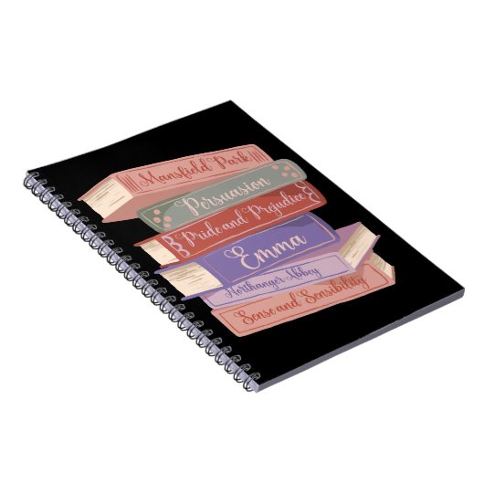 Jane Austen Romane V Notizblock (Rechte Seite)