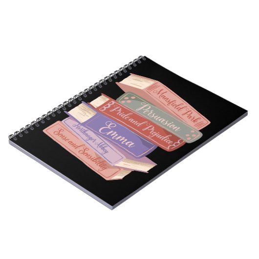 Jane Austen Romane V Notizblock (Linke Seite)