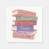 Jane Austen Romane V Serviette (Vorderseite)