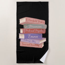 Jane Austen Romane V Strandtuch