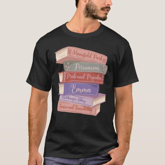 Jane Austen Romane V T-Shirt (Vorderseite)