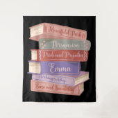 Jane Austen Romane V Wandteppich (Vorderseite)