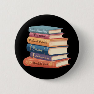 Jane Austen Romane VII Button