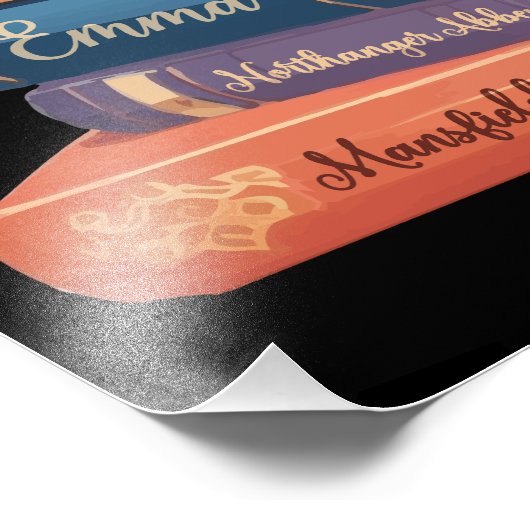 Jane Austen Romane VII Fotodruck (Ecke)