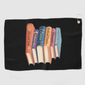 Jane Austen Romane VII Golfhandtuch (Horizontal)