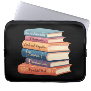 Jane Austen Romane VII Laptopschutzhülle