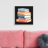 Jane Austen Romane VII Leinwanddruck (Insitu (Wohnzimmer))