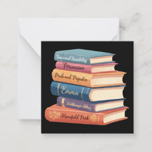 Jane Austen Romane VII Mitteilungskarte