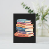 Jane Austen Romane VII Postkarte (Stehend Vorderseite)