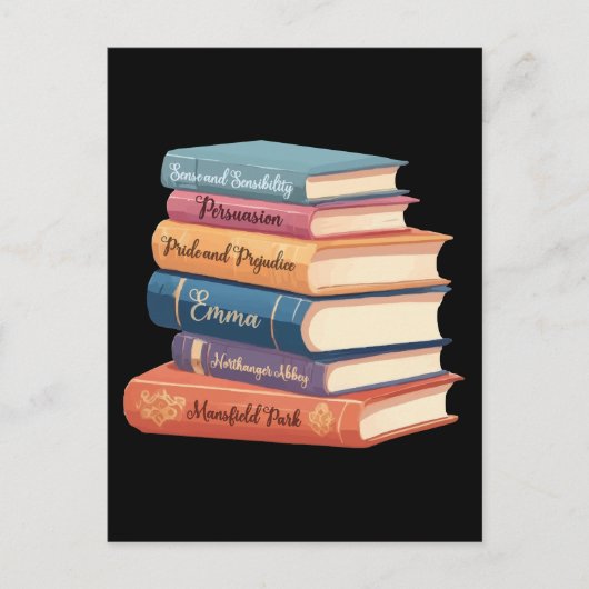 Jane Austen Romane VII Postkarte (Vorderseite)