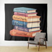 Jane Austen Romane VII Wandteppich (Beispiel (Horizontal))