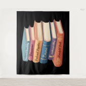 Jane Austen Romane VII Wandteppich (Vorderseite)