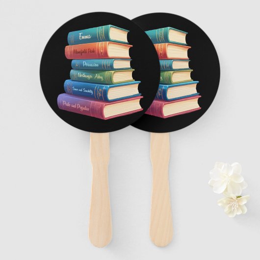 Jane Austen Romane VIII Fächer (Vorne und Hinten)