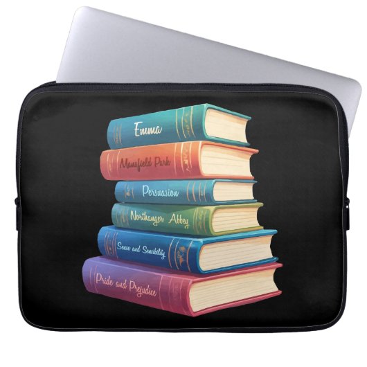 Jane Austen Romane VIII Laptopschutzhülle (Vorderseite)