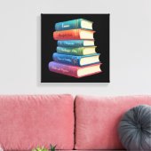 Jane Austen Romane VIII Leinwanddruck (Insitu (Wohnzimmer))
