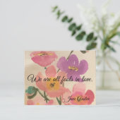 Jane Austen Romantic Postcard Postkarte (Stehend Vorderseite)