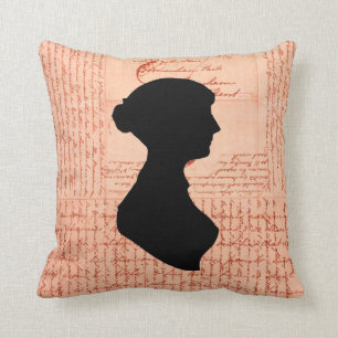 Jane Austen, rufen mich Dame Jane CrissCrossed Kissen