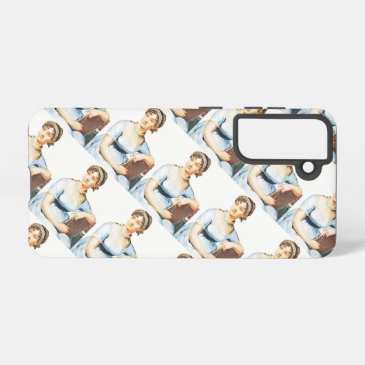 Jane Austen Samsung Galaxy Hülle (Rückseite (Horizontal))